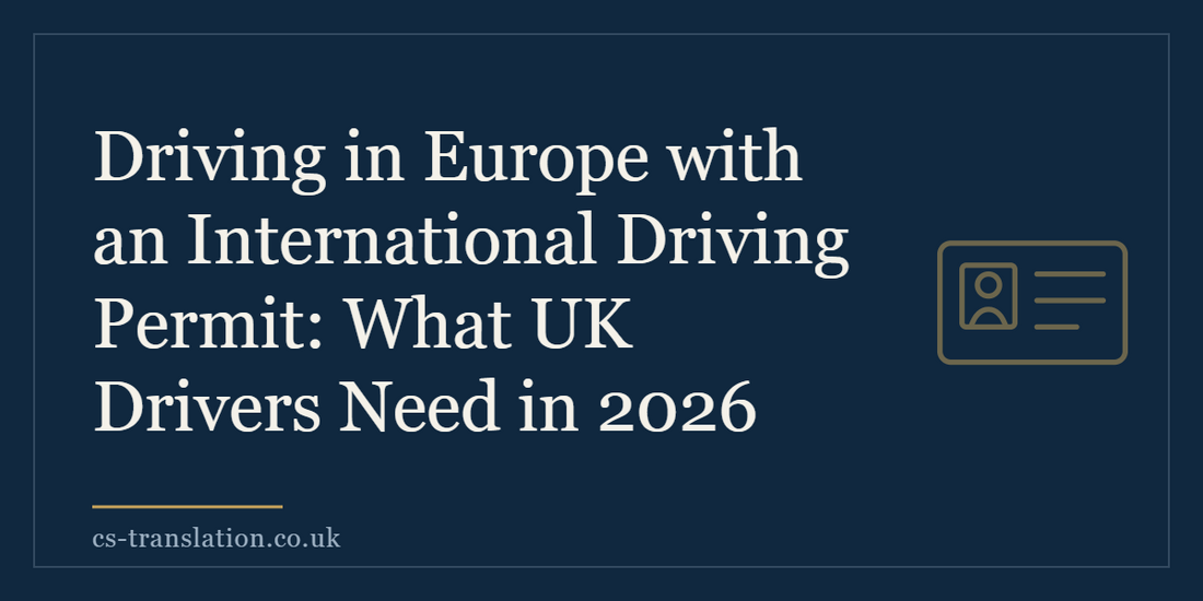 Driving in Europe with an International Driving Permit: What UK Drivers Need in 2026